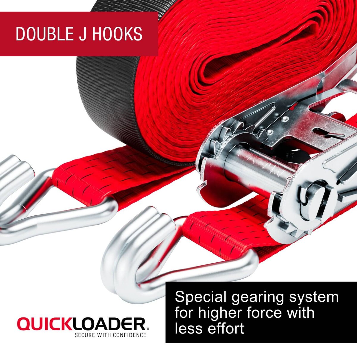 Quickloader 10m 2500kg Ratchet Strap Tie Down