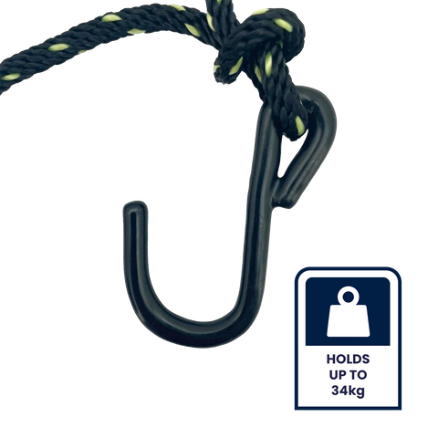 Grunt 3mm x 1.8m Rope Ratchet Tie Downs Auto Lock 2 Pack