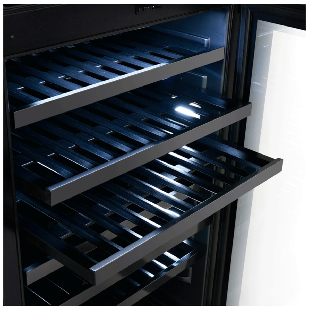 Artusi 160 Bottle Dual Zone Wine Cabinet - Matte Black - Frost Free - AWCD160BV
