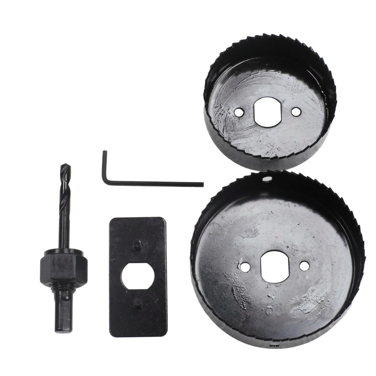 Craftright 5 Piece Downlight Holesaw Set - 70mm 72mm 90mm 92mm - Black - SuperSaverAU - view 1