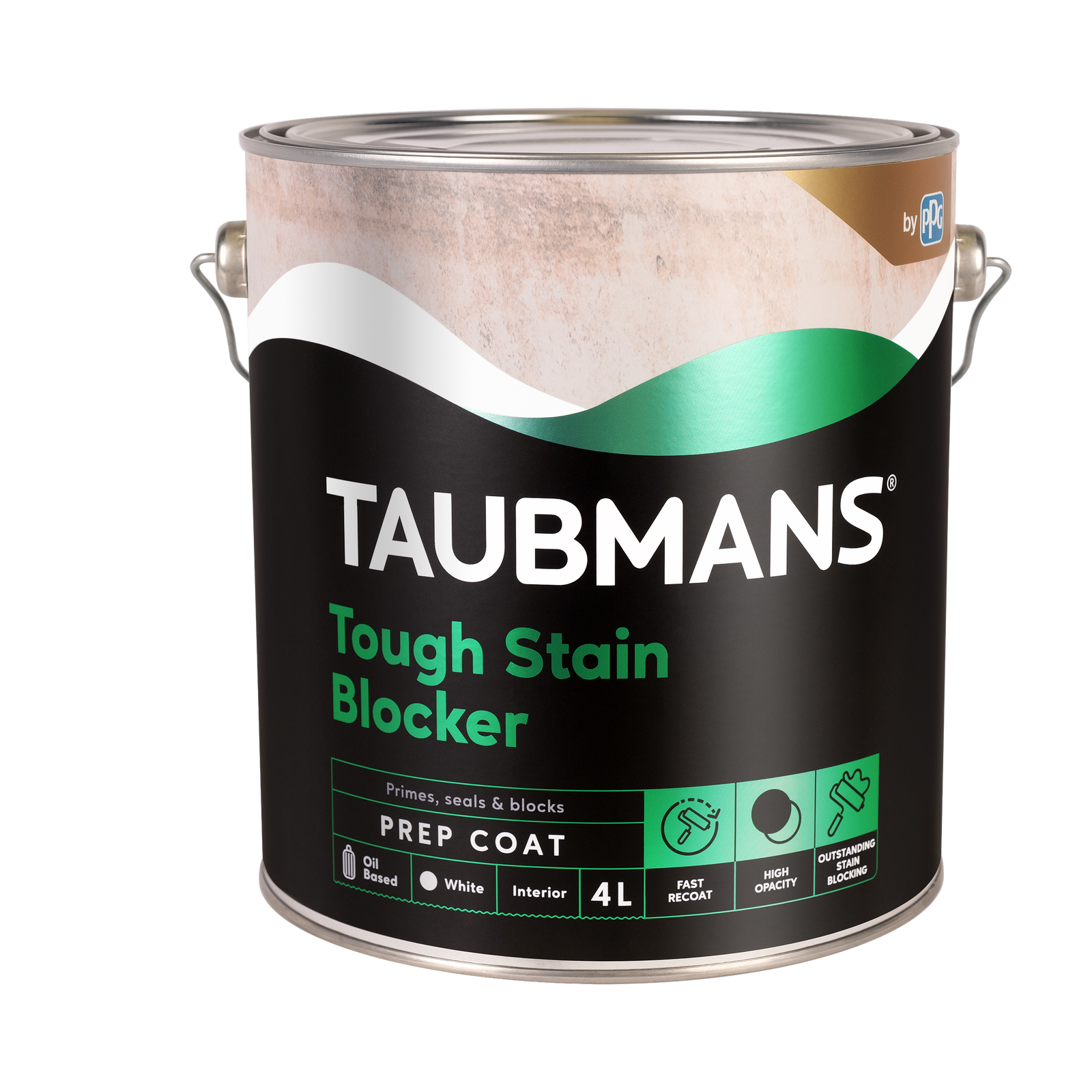 Taubmans Tough Stain Blocker 4L Oil-Based Sealer Primer Undercoat - Indoor