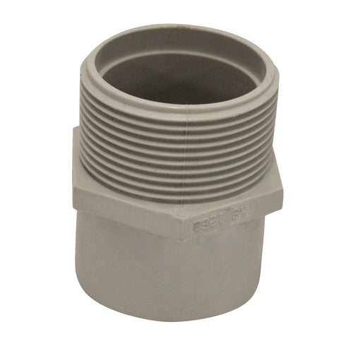 Holman 40mm Male PVC DWV Iron Connector, Grey Underground Rated