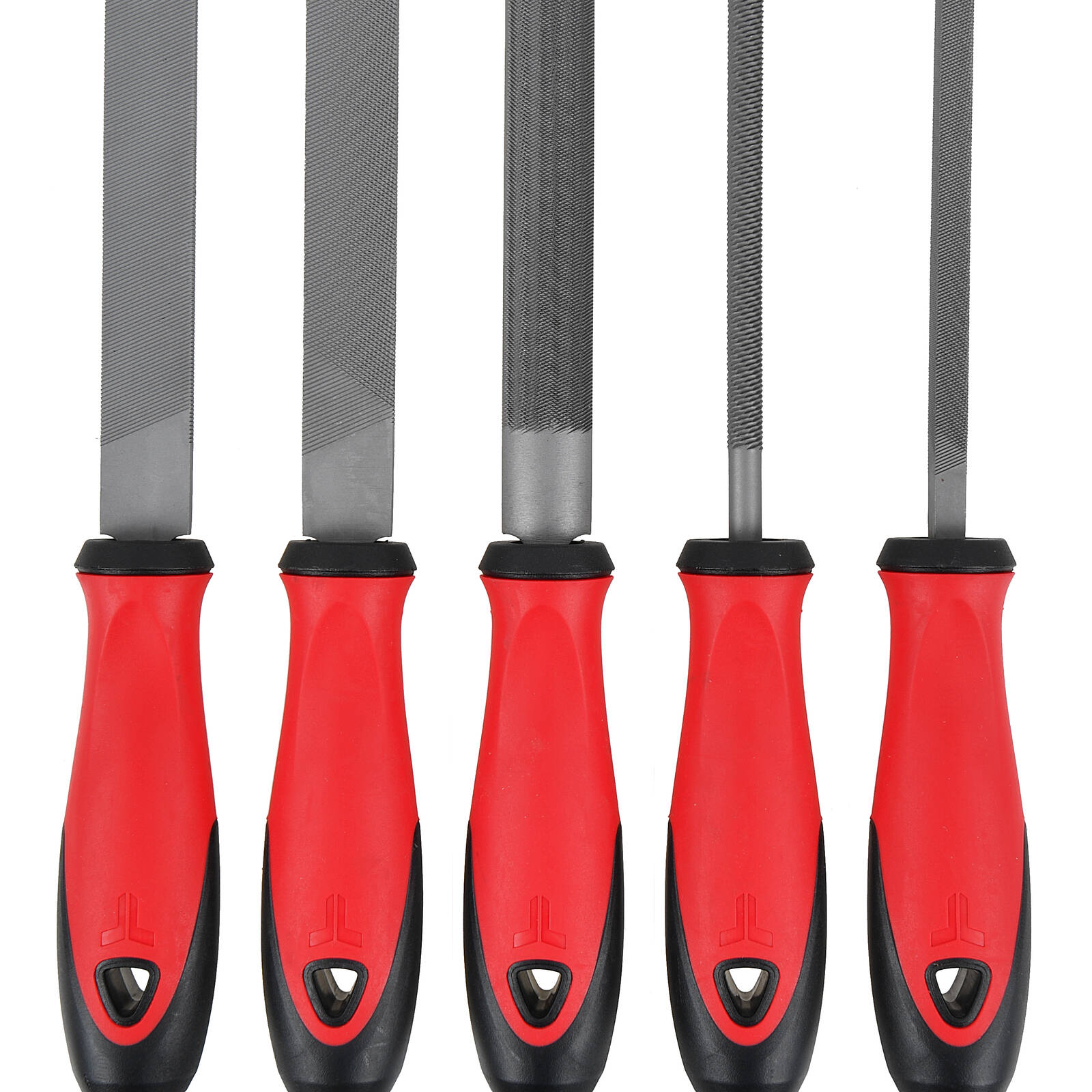 Trojan 5 Piece File Set 200mm with Mill, Flat, Half Round, Round and Square Files