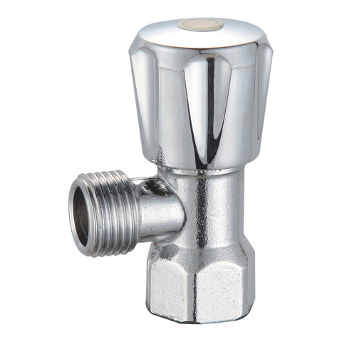Kinetic 15mm Chrome Mini Cistern Cock, Lead Free Brass, Rising Stem, Hot & Cold