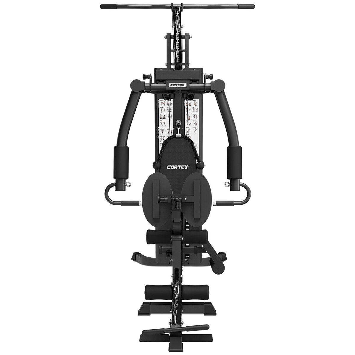 Cortex SS4 single station home gym - 46+ exercises - 73.5kg weight stack - chest and squat station - CSST-SS4