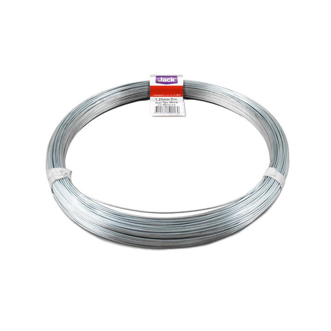 Jack Galvanised Tie Wire 1.25mm x 95m 1kg Soft Easy To Use - SuperSaverAU - view 1