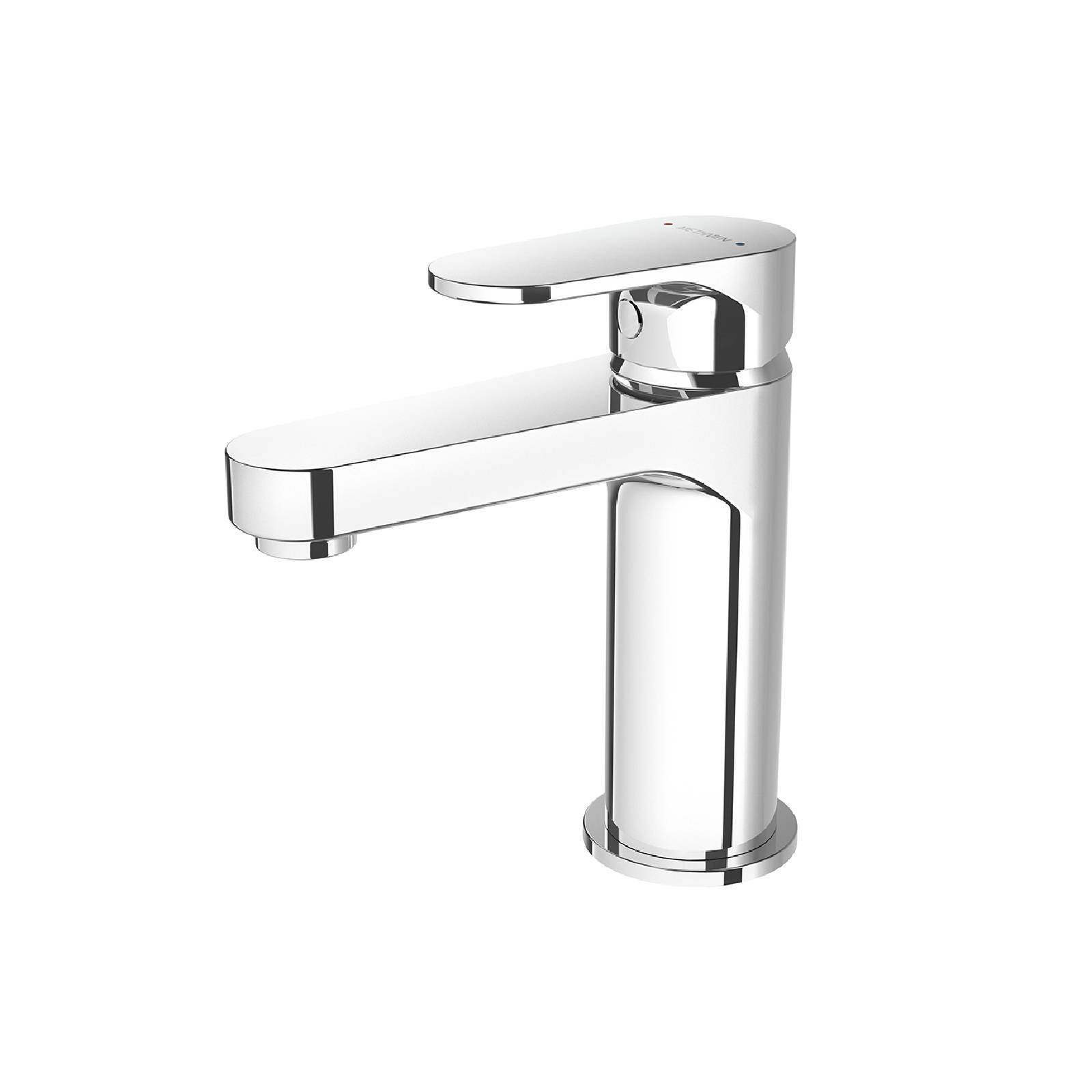 Methven Krome Lead Free Basin Mixer Chrome, 6L/min 5 Star, 140mm Cast Spout Hob Mount