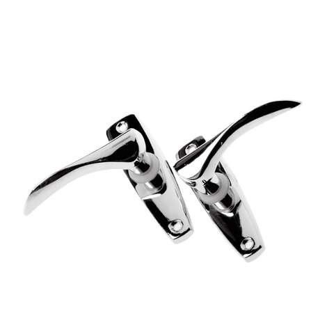 Adoored Chrome Steel Door Lever Latch