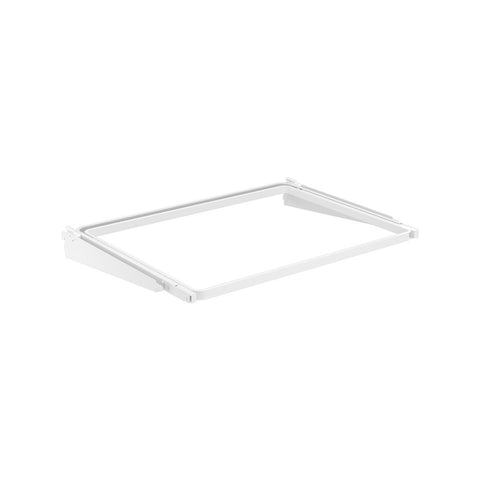Flexi Storage Home Solutions 600 x 60 x 440mm White Steel Double Slot Sliding Basket Frame