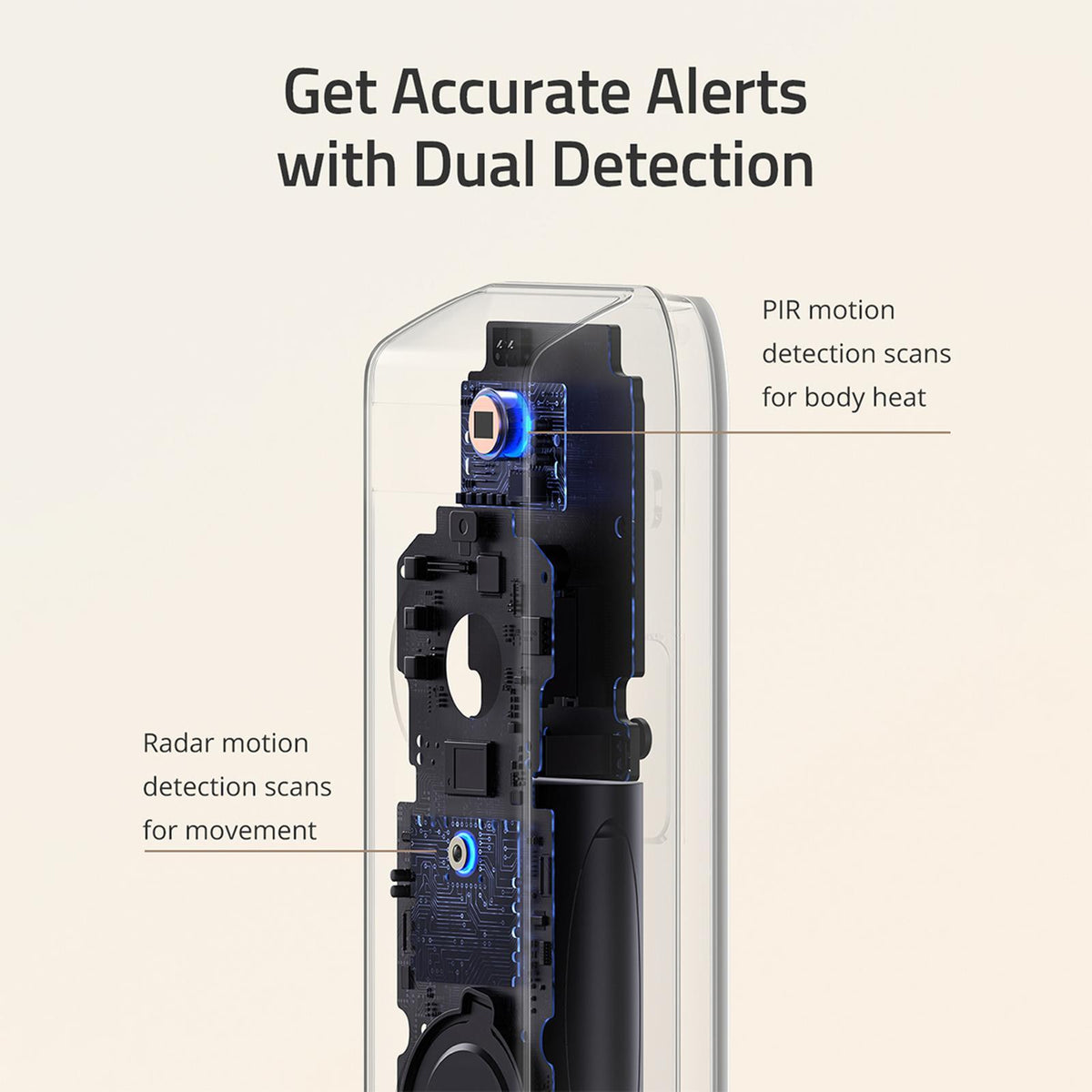 Eufy Dual Camera Video Doorbell Add On 2K HD Night Vision T8213G11