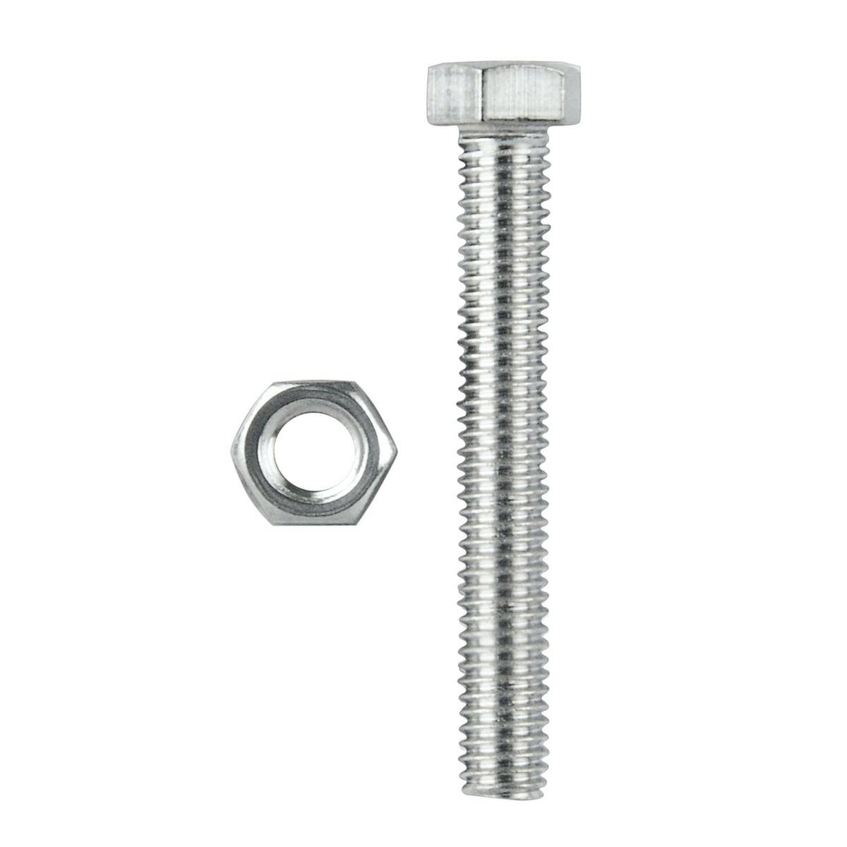 Pinnacle M10 x 150mm 316 Stainless Steel Hex Head Bolts and Nuts - 2 Pack