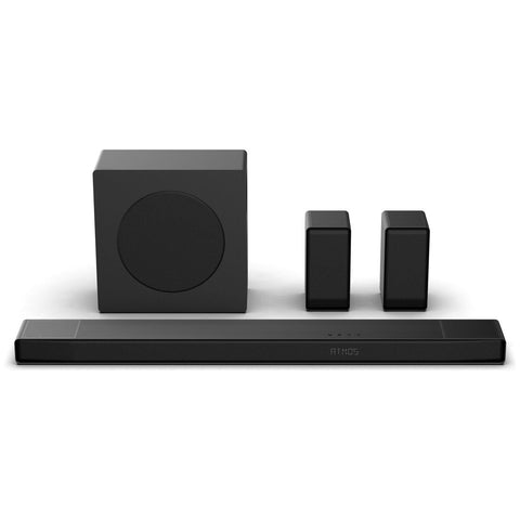 Hisense 5.1.4ch Dolby Atmos Soundbar - Wireless Subwoofer and Rear Speakers, 600W - AX5140Q