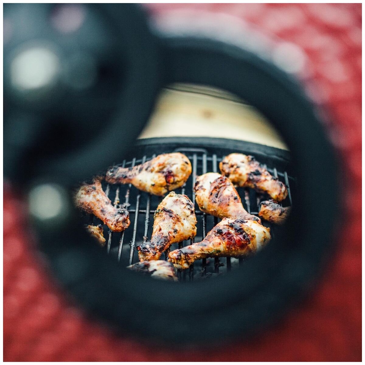 Kamado Joe Big Joe I Ceramic Grill - Red, 61cm Cooking Surface, Cart with Locking Wheels - BJ24RH
