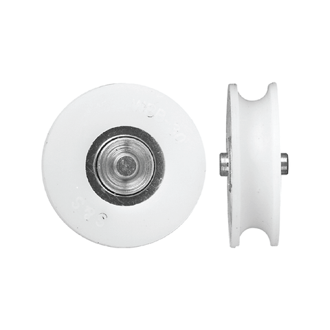 Rolltrak 28mm White Acetal Concave Roller, Security Screen Door