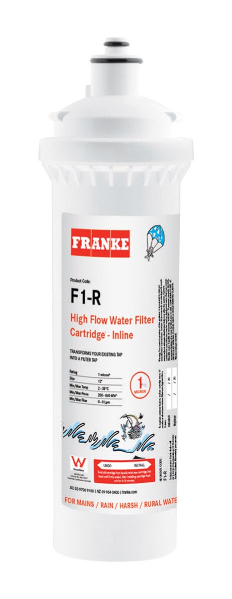 Franke High Flow Filter Cartridge - White Finish - Water Filter Cartridge - F1-R