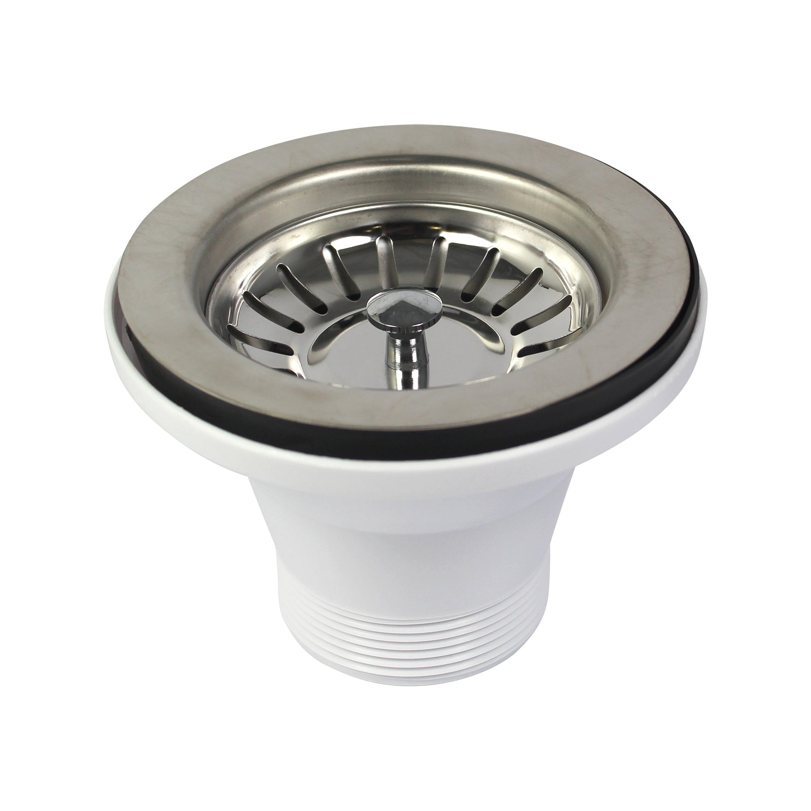 BOSTON 90 x 50mm Silver Stainless Steel Extended Sink Basket Waste