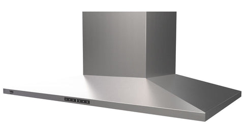 Beko 90cm canopy rangehood - Stainless steel - 700m³/h, 4 fan speeds, boost and timer - BRH90CX