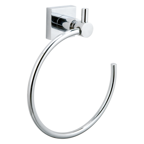 tesa Hukk Self-Adhesive Chromed Metal Towel Ring