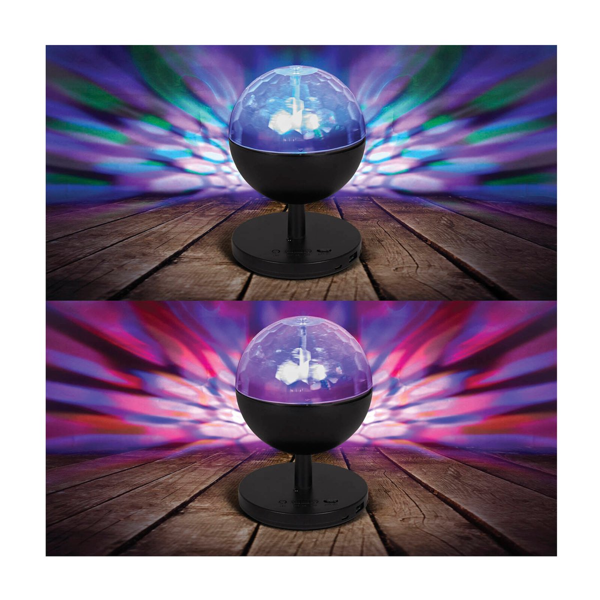 Lytworx Multicolour Party Light Ball - Battery Operated - USB Rechargeable - 100mm x 150mm x 100mm - Bluetooth Speaker - Indoor/Outdoor Use - SuperSaverAU - view 2