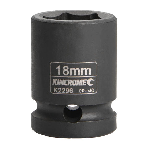 Kincrome 18mm Impact Socket - 1/2 Inch - Cr-Mo Steel - Rust Resistant - SuperSaverAU - view 1