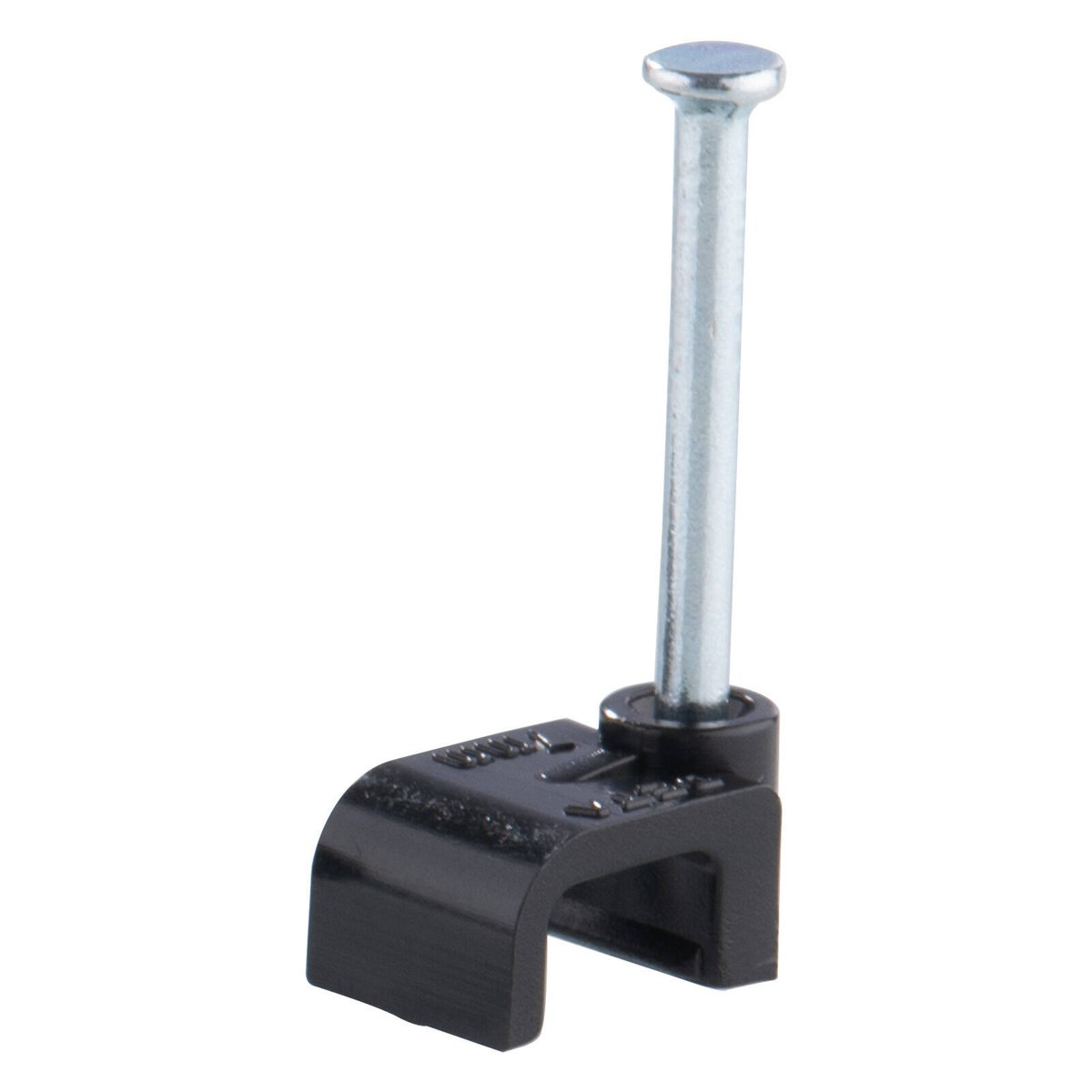 DETA 7mm Black Flat Cable Clips Plastic 20 Pack