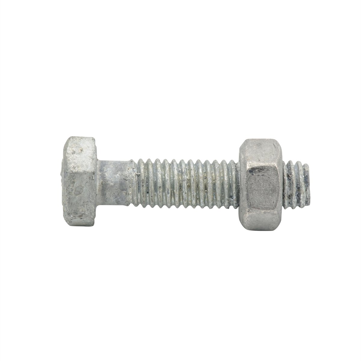 ZENITH M6 x 25mm Hot Dip Galvanised Hex Head Bolts & Nuts - 25 Pack, 4.6 Grade Steel