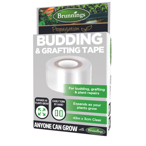 Brunnings 43m x 3cm Budding & Grafting Tape, Transparent Green