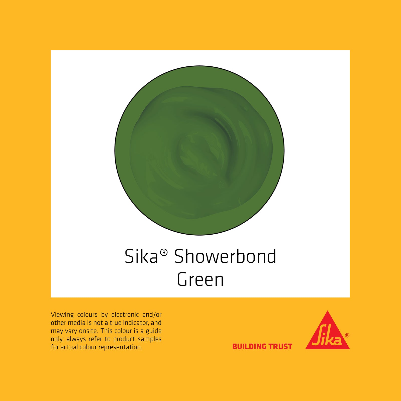 Sika 300g Showerbond Shower Wall Lining Adhesive, Green, Solvent-Based Gun-Grade