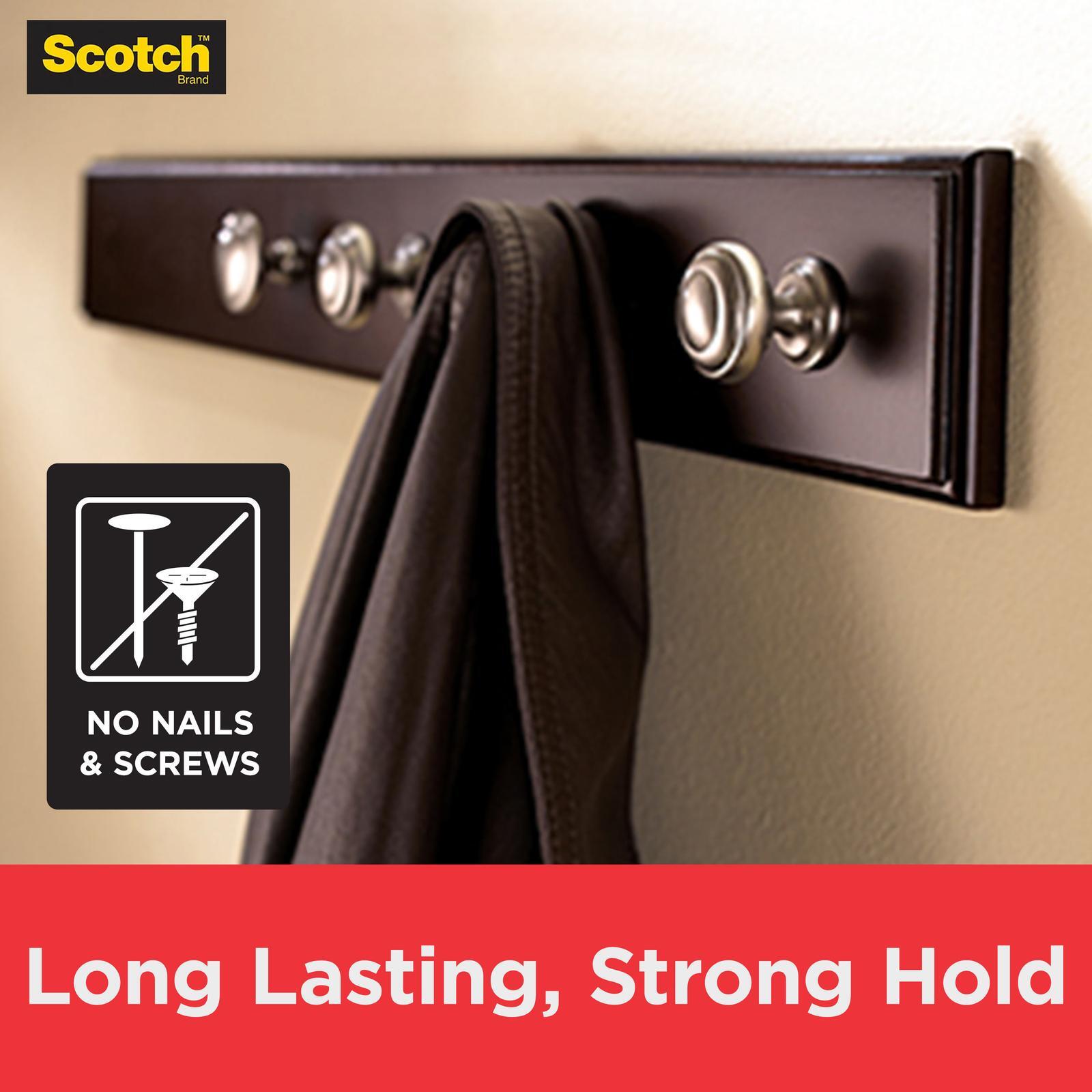 Scotch-Mount Extreme Double-Sided Mounting Strips, 2.54 x 7.62cm, Grey