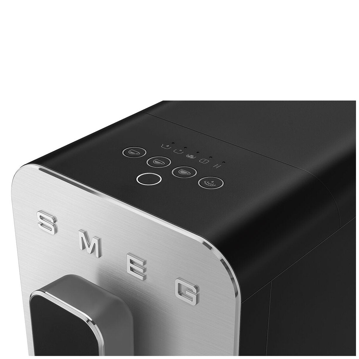 Smeg Bean To Cup Coffee Machine - 19 Bar Pump, Built-in Grinder, Matte Black - BCC12BLMAU