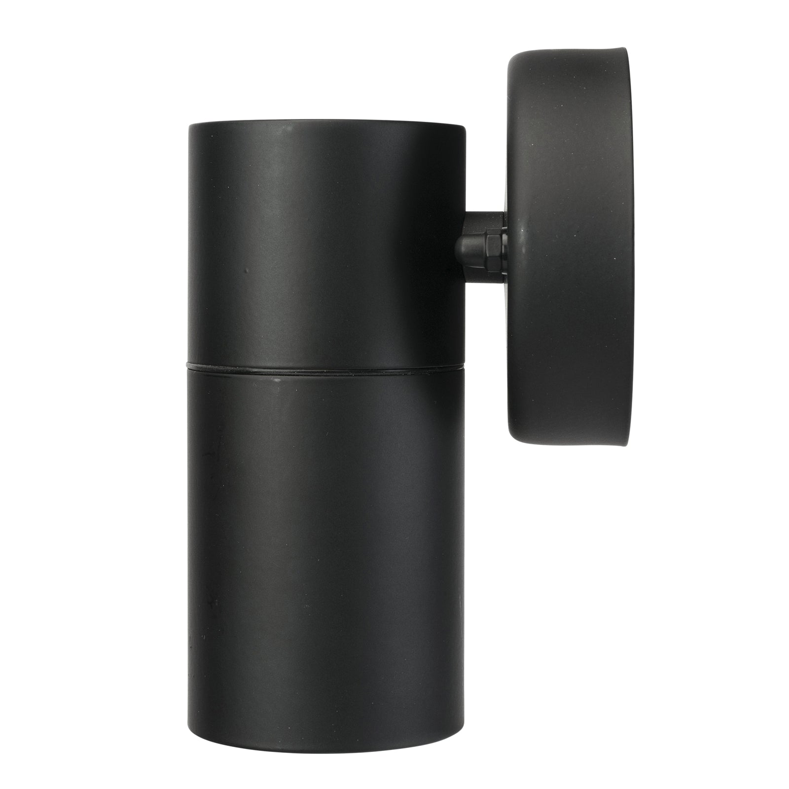 Brilliant Coolum Black Exterior Fixed Wall Light Stainless Steel GU10 Weather Resistant