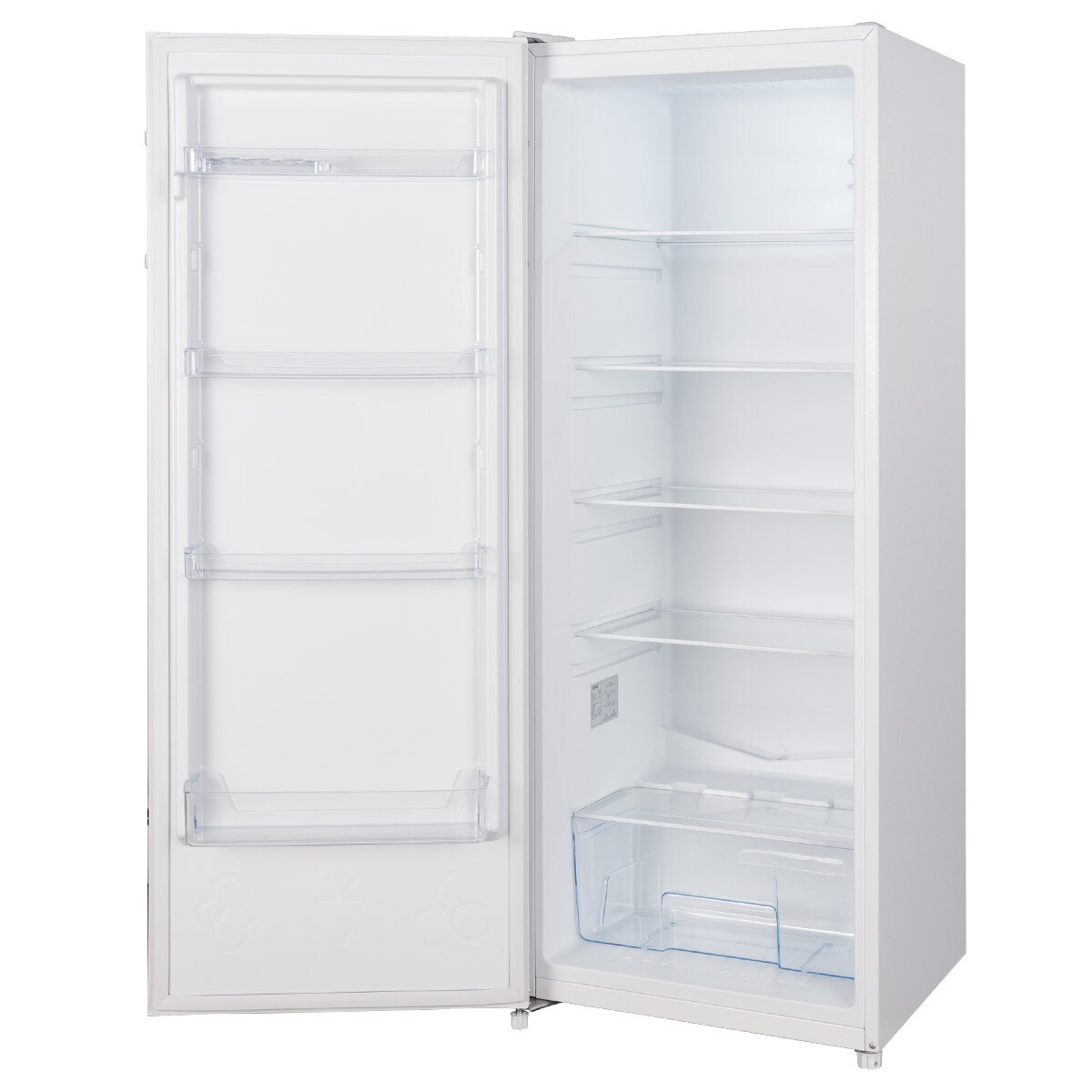 CHiQ 241L Upright Fridge - White, Reversible Door, Tempered Glass Shelves, 4.5 Star Energy - CSR241DW