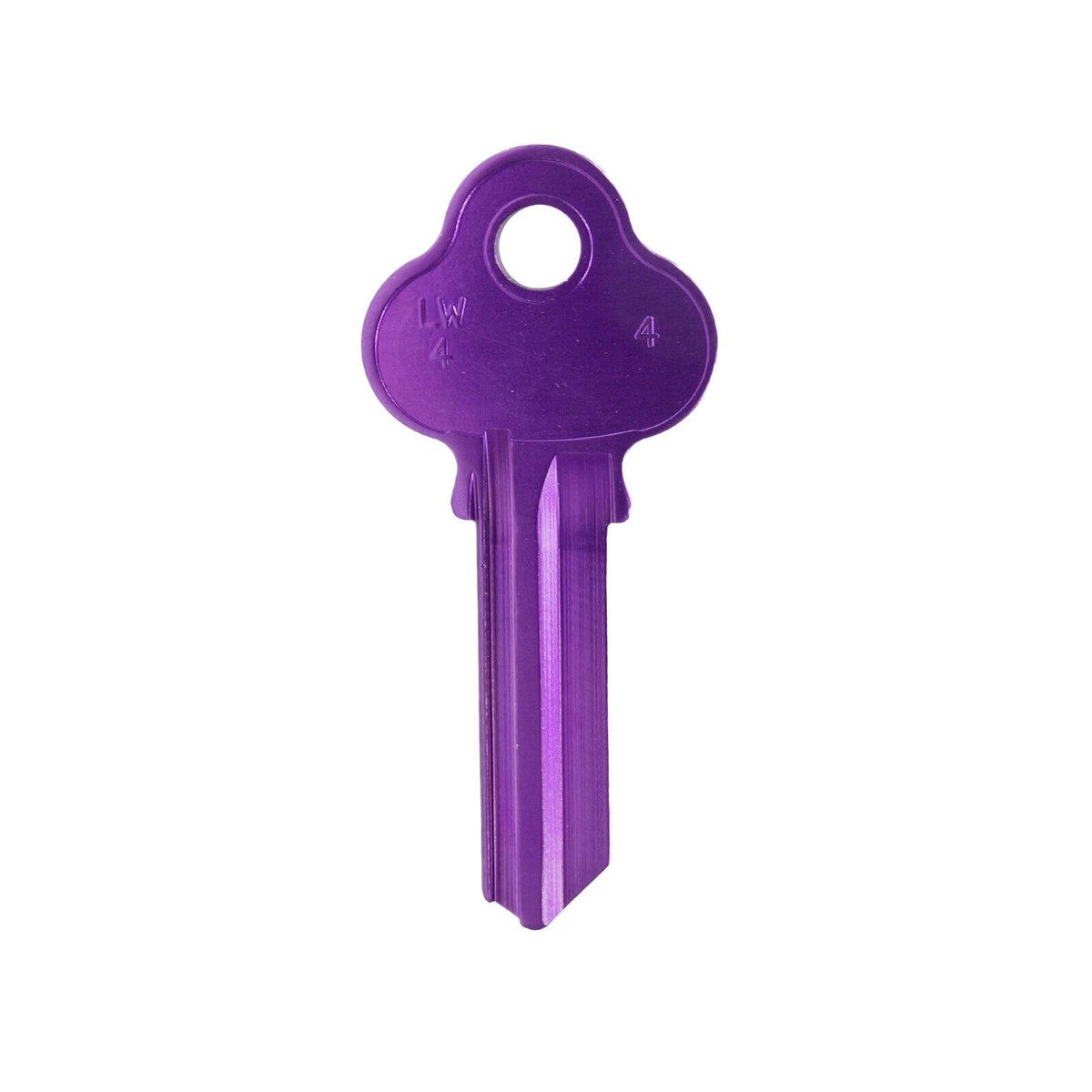 EHI LW4 Purple Aluminium Titanium Alloy Blank Key