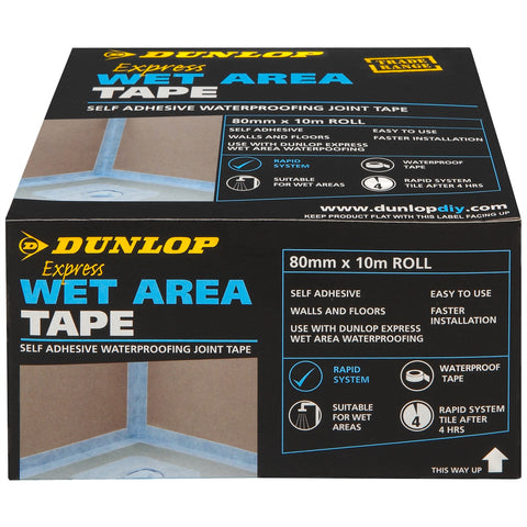 Dunlop Express Wet Area Waterproofing Tape Grey Butyl 10m