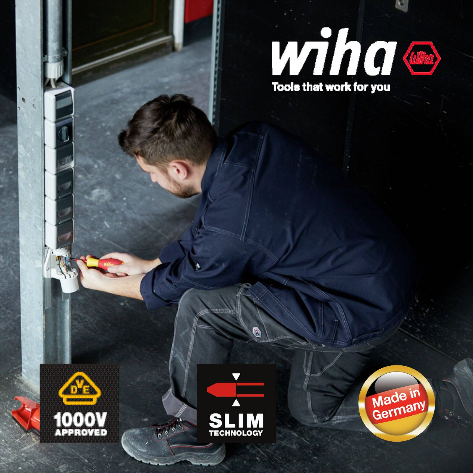 Wiha PH2 100mm VDE 1000V Insulated Phillips Screwdriver