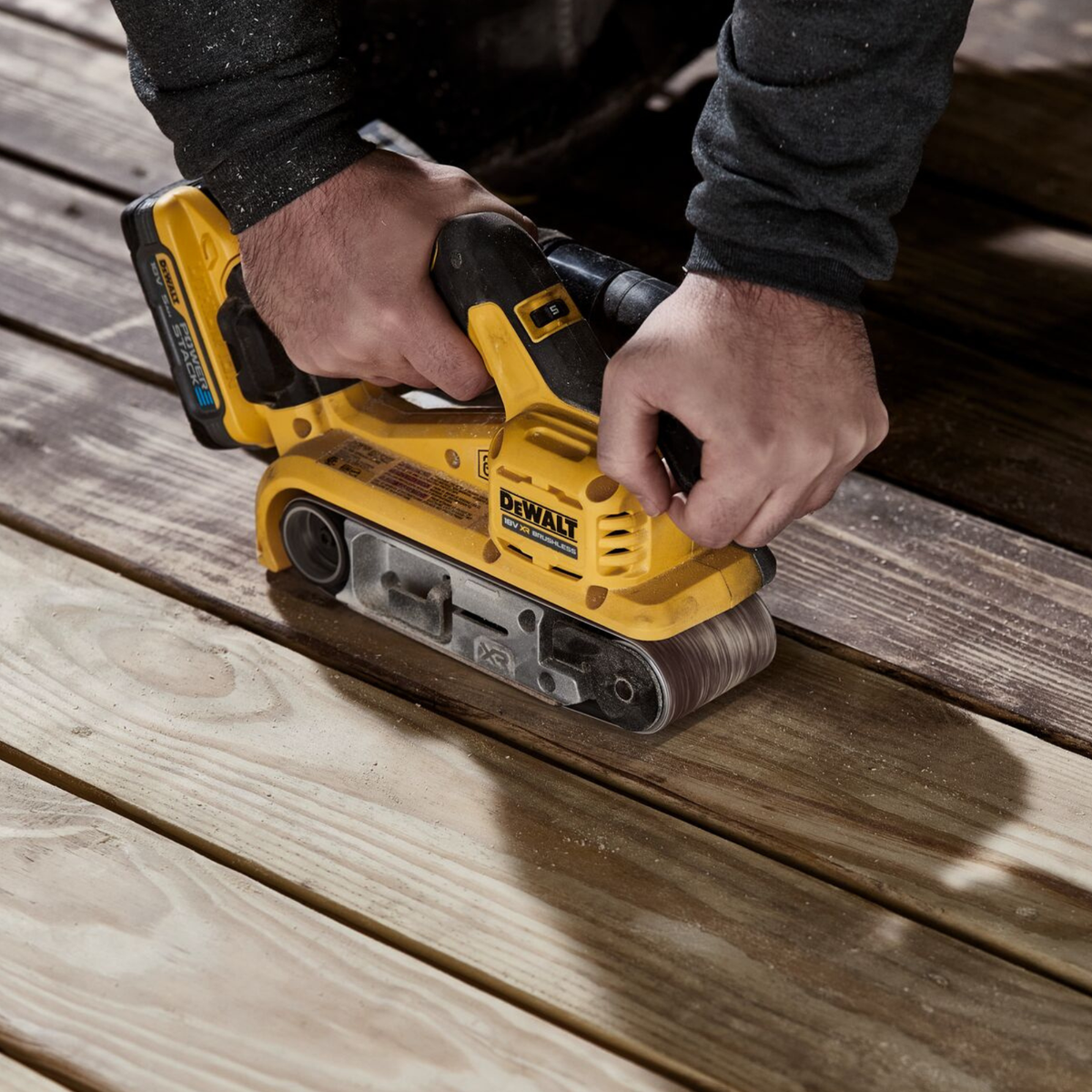 DeWalt 18V Brushless Cordless Belt Sander DCW220N-XJ - 230mm x 170mm x 340mm - Variable Speed Control - Quick Release Belt Change - SuperSaverAU - view 5