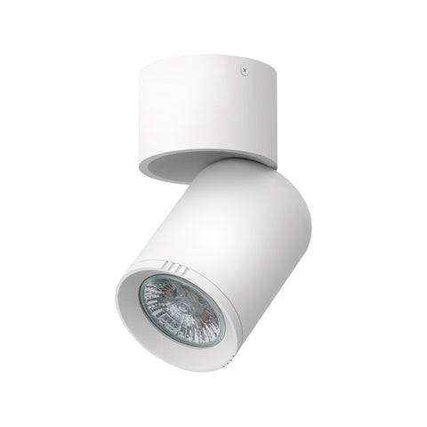 Click Single Head Adjustable GU10 Spotlight Matte White Iron Hardwired SL2221WH