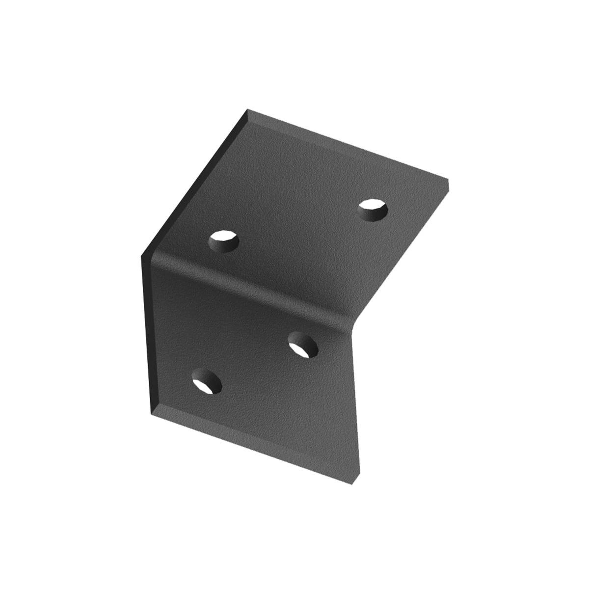 Dunnings 75 x 75 x 6 x 75mm M12 Galvanised Steel Structural Angle Bracket