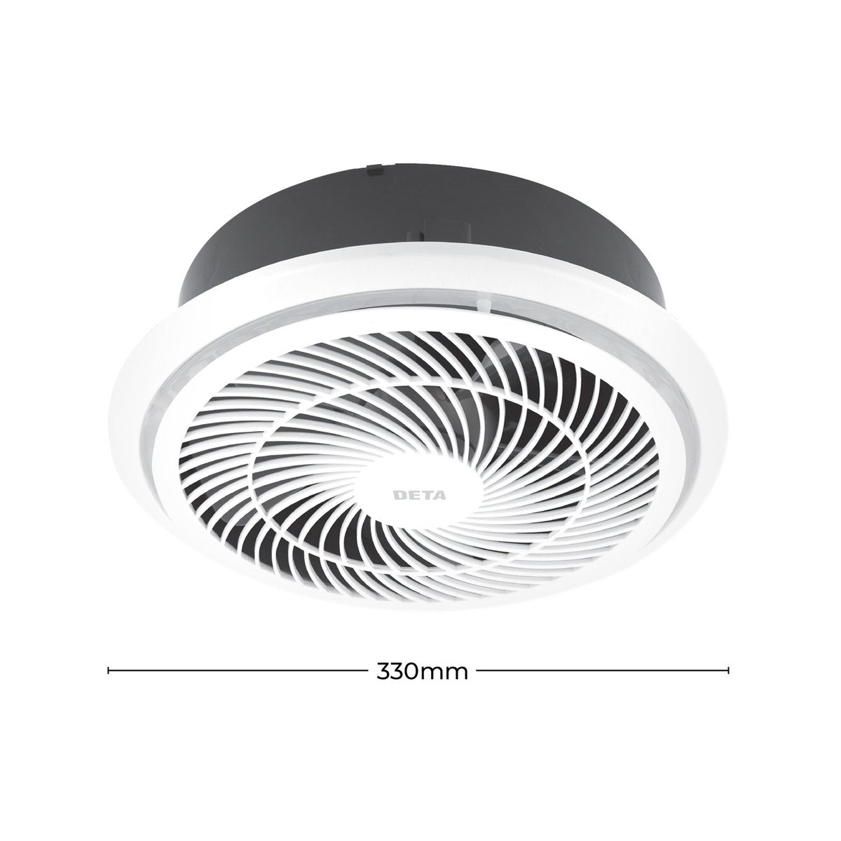Deta 250mm Exhaust Fan - Plastic - High Capacity - Quiet Operation - SuperSaverAU - view 3