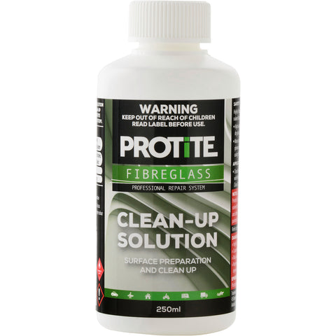Protite 250ml Fibreglass Clean Up Solution - Indoor/Outdoor