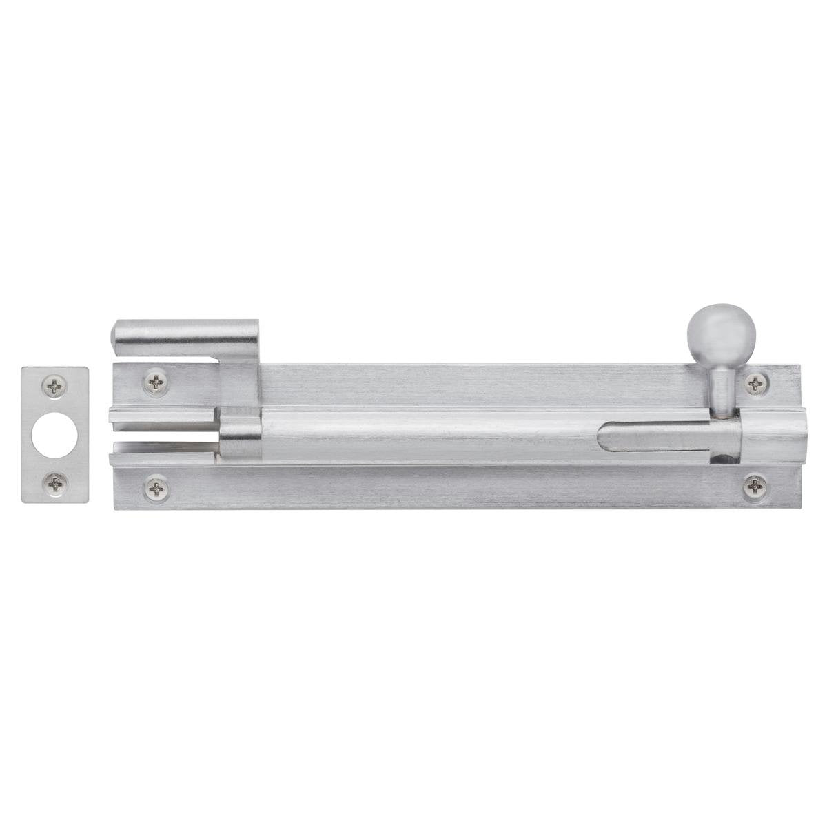 Delf 150 x 32 x 9.5mm Satin Chrome Cranked Offset Barrel Bolt
