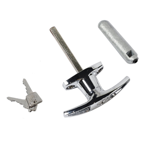 Goliath 100mm Rear Fixing T-Handle, Chrome Plated Steel, Weather Resistant