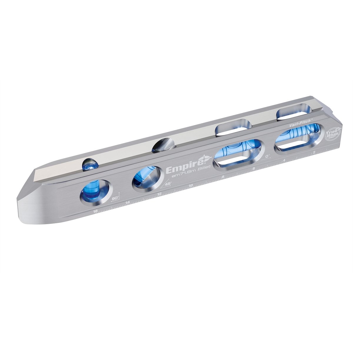 Empire 205mm True Blue Magnetic Billet Torpedo Level - Silver - SuperSaverAU - view 2