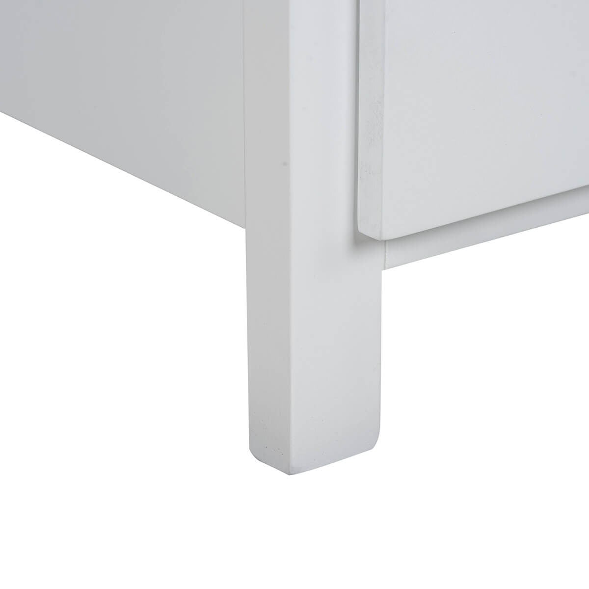 Ostro Furniture Sophia Bedside Table - White Rubberwood Timber - Arrives Fully Assembled - 20003000