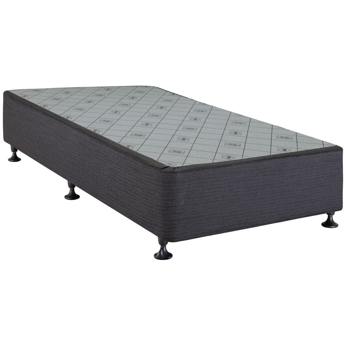 Sealy Posturepedic King Single Bed Base - Black, Timber and Steel Frame, Support Modules - PPB-BLK-KSG