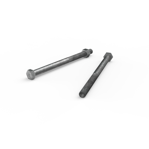 Zenith M12 x 180mm Hot Dip Galvanised Hex Head Bolts and Nuts Each - SuperSaverAU - view 1