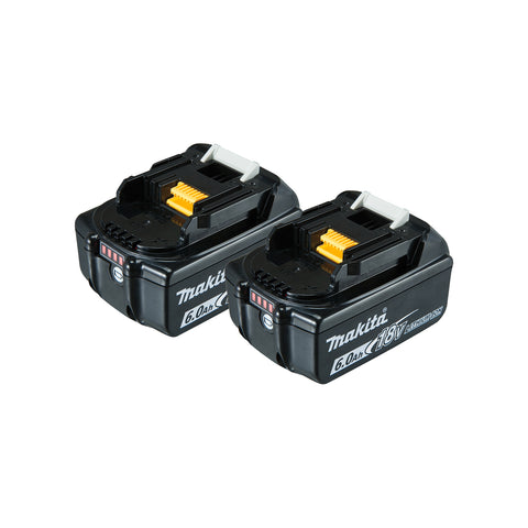 Makita 18V 6.0Ah Li-ion Battery Twin Pack 198490-0