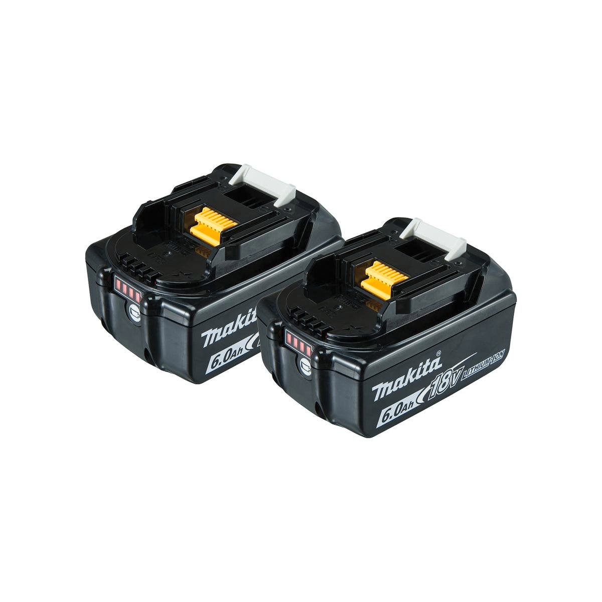 Makita 18V 6.0Ah Li-ion Battery Twin Pack 198490-0