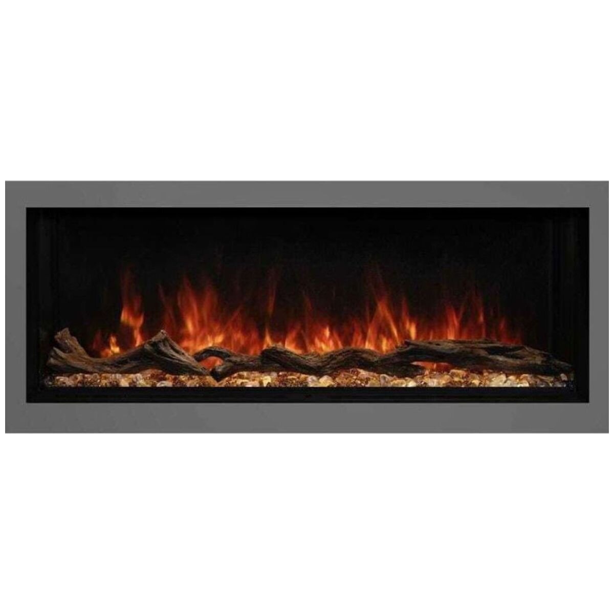 Modern Flames Landscape Pro Slim 56" Gen 1 Built-In Electric Fireplace - Hybrid-FX Flames - LPS-5614-INT