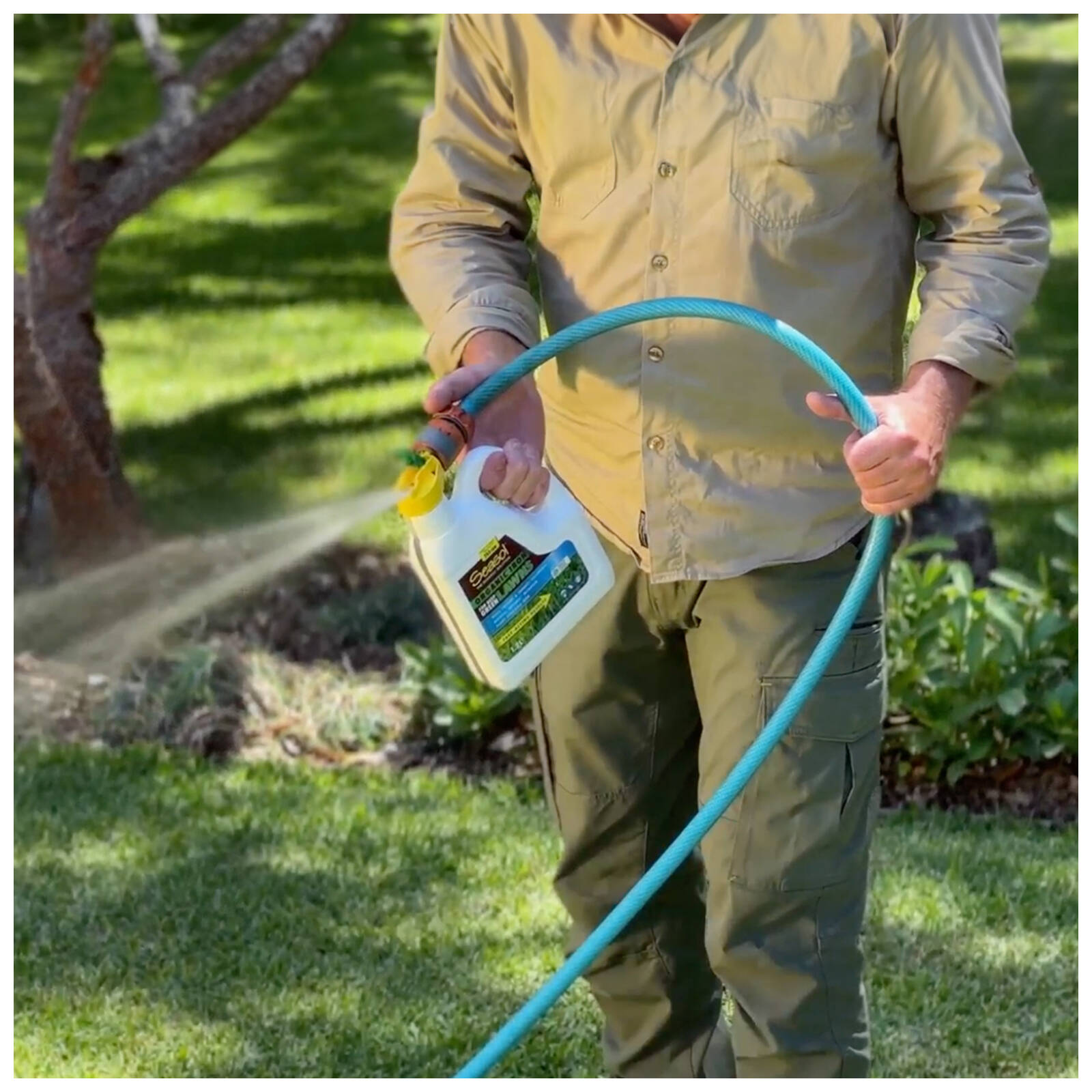 Seasol 1.2L Organic Iron for Deep Green Lawns, Hose-On Liquid, Covers 200sqm